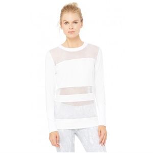 Alo Yoga Mesh Panel Long Sleeve Top - Yoga Top